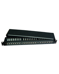 24 Port Cat 6 Shielded Patch Panel